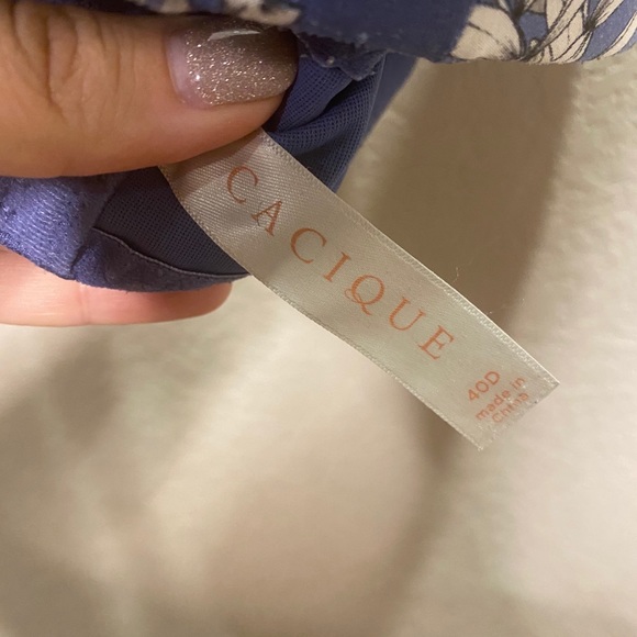 Cacique Blue Floral Bra - Picture 2 of 4